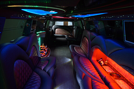 Cadillac Escalade with disco floor